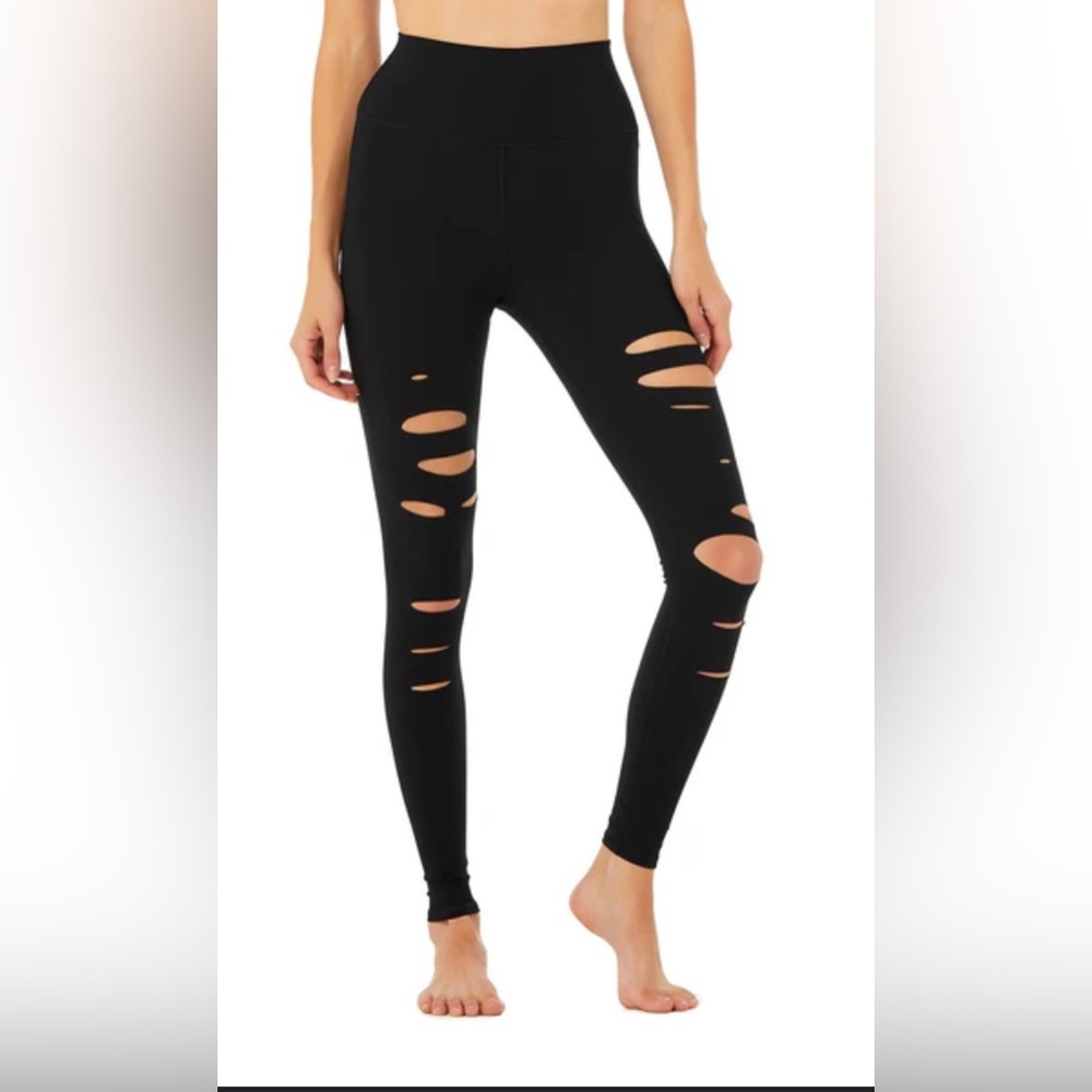 ALO Yoga High Waist Ripped Warrior Legging